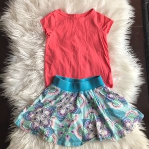 Girls skirt and tee shirt